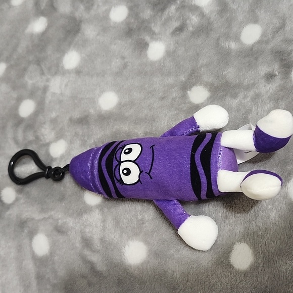 Squishmallows Blue & Purple Crayon Plush Keychain Duo And 3 Squishmallow Pens - Picture 6 of 10